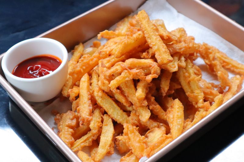 Truffle parmesan fries side dish